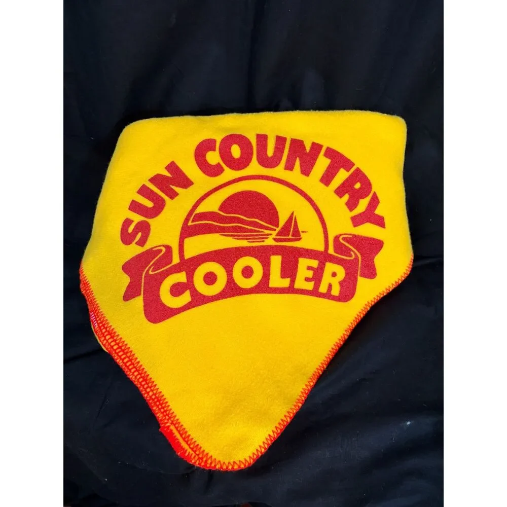 Vintage Sun Country Cooler Blanket 80s Tennessee Woolen Mills Throw USA